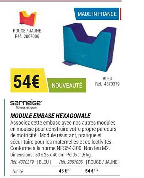 module embase hexagonale sarneige