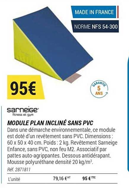 module plan incliné sans pvc sarneige