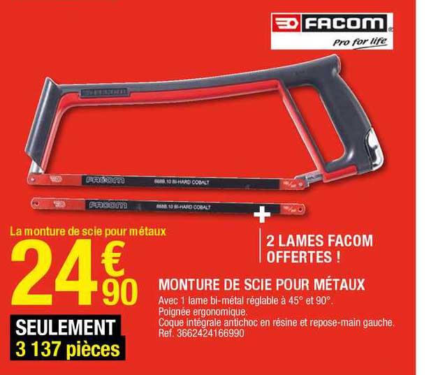 monture de scie pour métaux facom