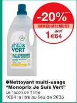 nettoyant multi-usage "monoprix je suis vert"