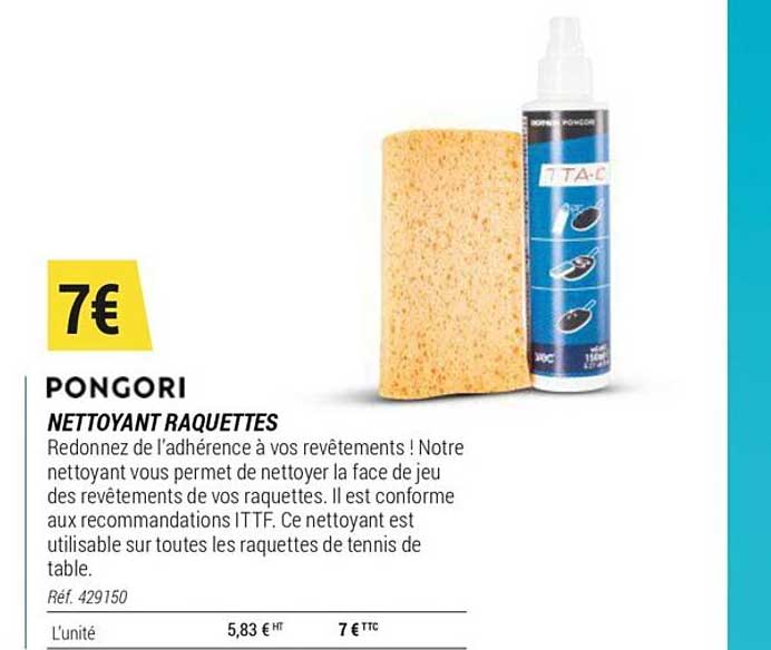 nettoyant raquettes pongori