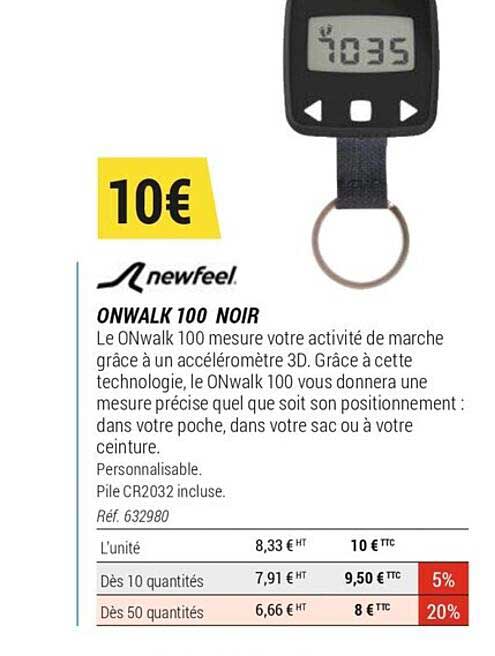 onwalk 100 noir newfeel