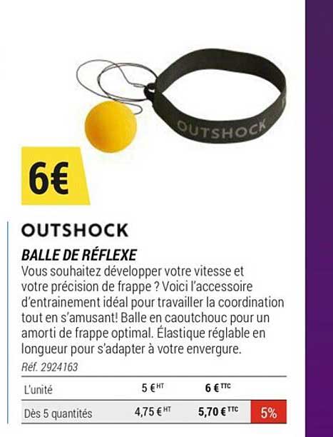 outshock balle de réflexe