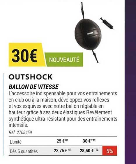 outshock ballon de vitesse