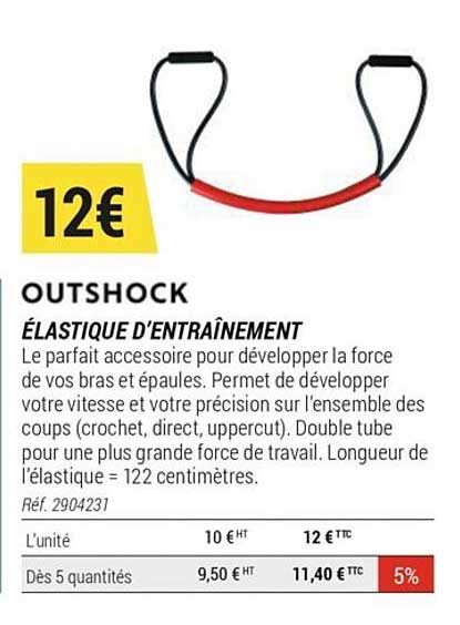 outshock élastique d'entraînement