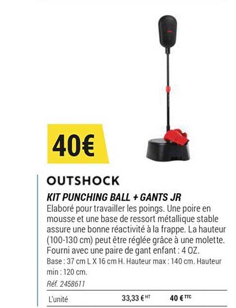 outshock kit punching ball + gants jr