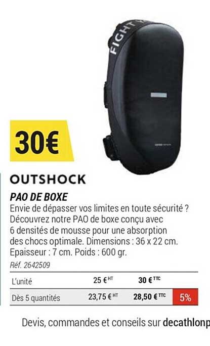 outshock pao de boxe