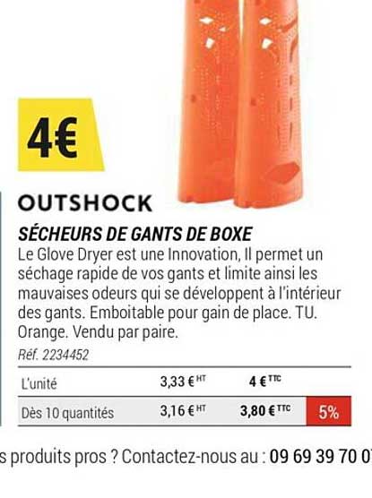 outshock sécheurs de gants de boxe