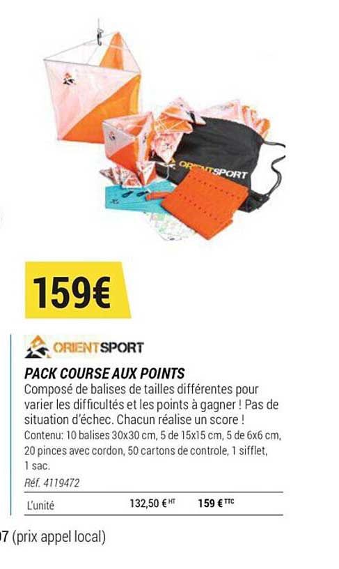 Pack Course Aux Points Orient Sport