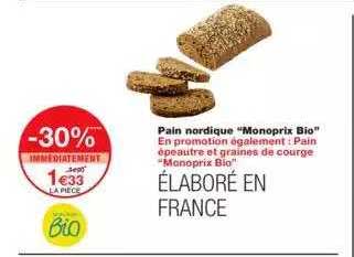 pain nordique "monoprix bio"