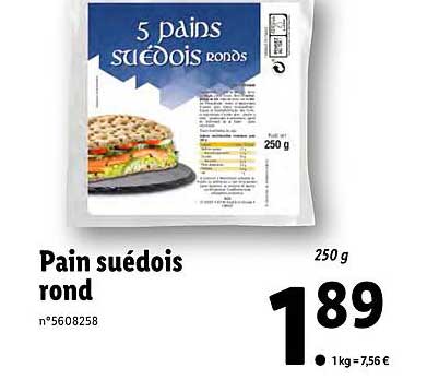 Pain Suedois Rond