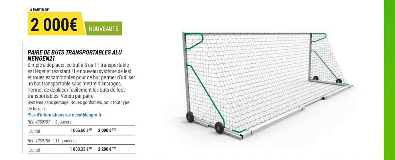 paire de buts transportables alu newgen21