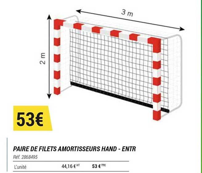paire de filets amortisseurs hand -
