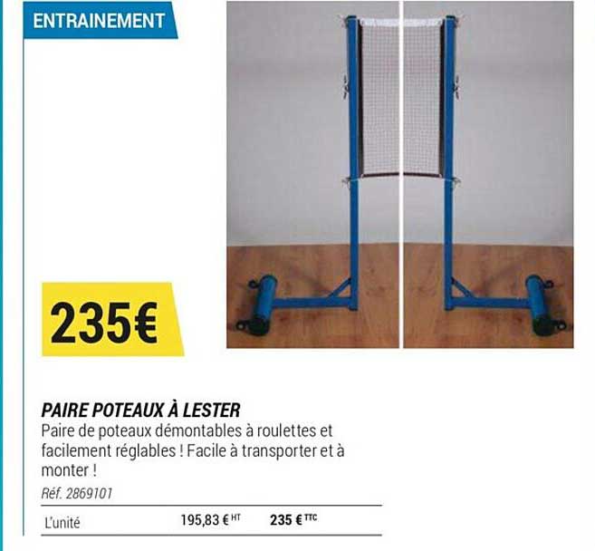 paire poteuax à lester