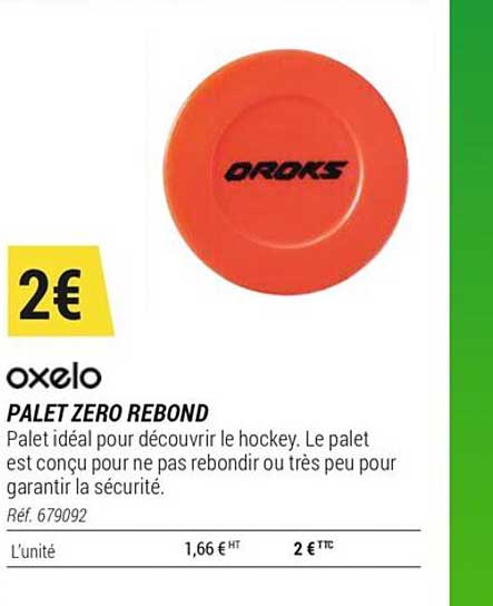 palet zéro rebond oxelo