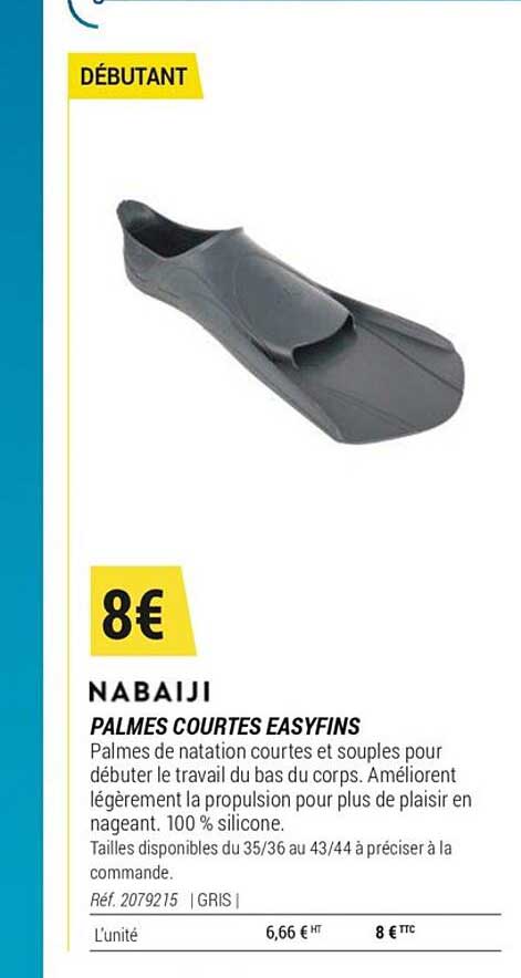 palmes courtes easyfins nabaiji