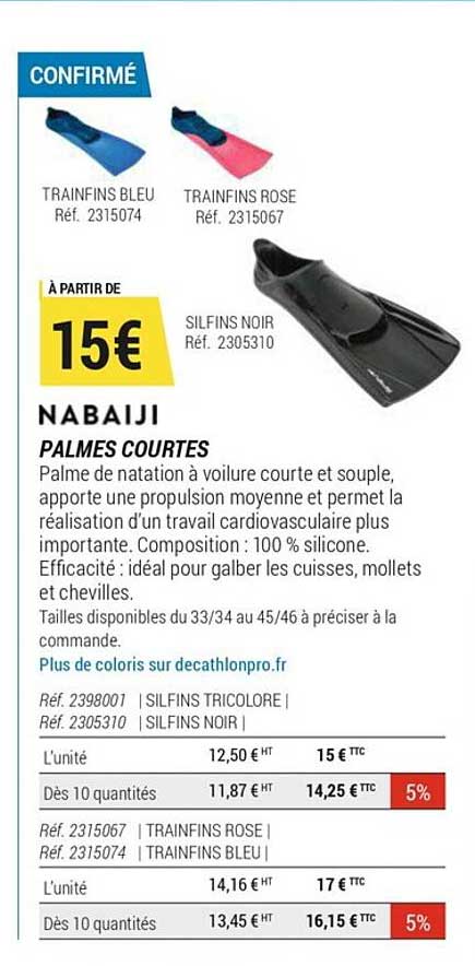 Palmes Courtes Nabaiji
