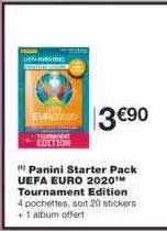 panini starter pack uefa euro 2020 tournament édition