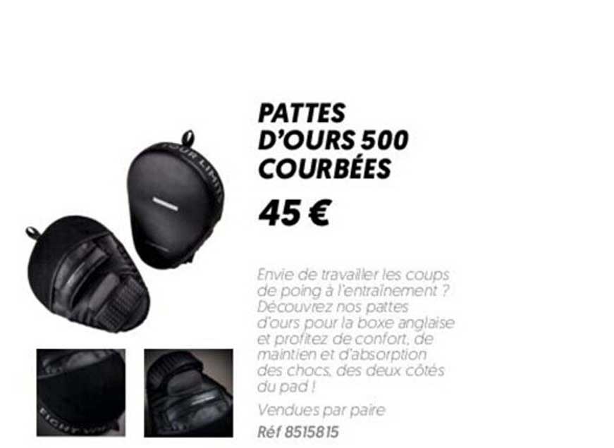 pattes d'ours 500 courbées