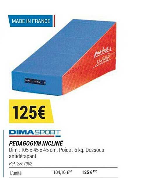 pédagogym incliné dimasport