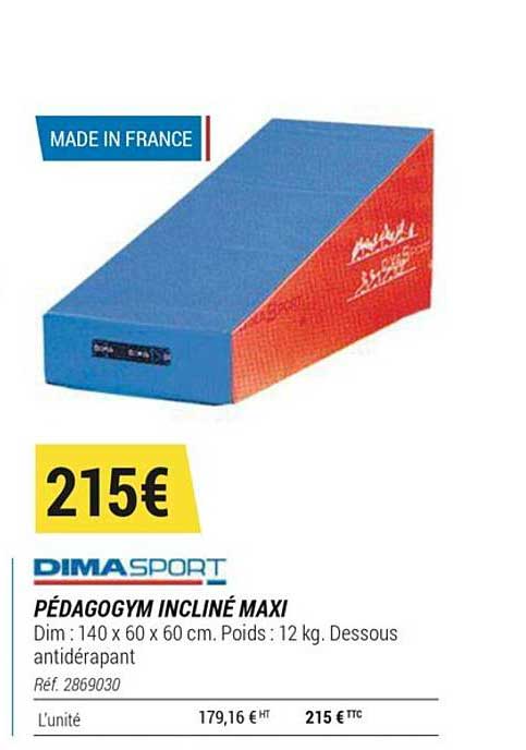 pédagogym incliné maxi dimasport