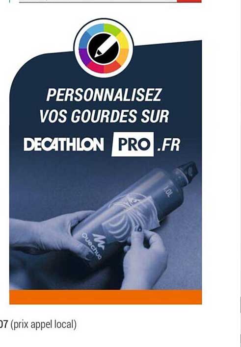 personnalisez vos gourdes sur decathlon