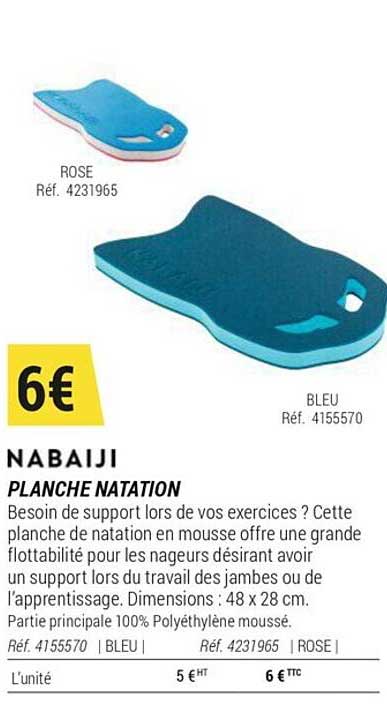 Planche Natation Nabaiji