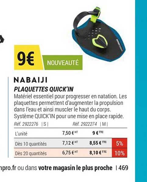 Plaquettes Quick'in Nabaiji