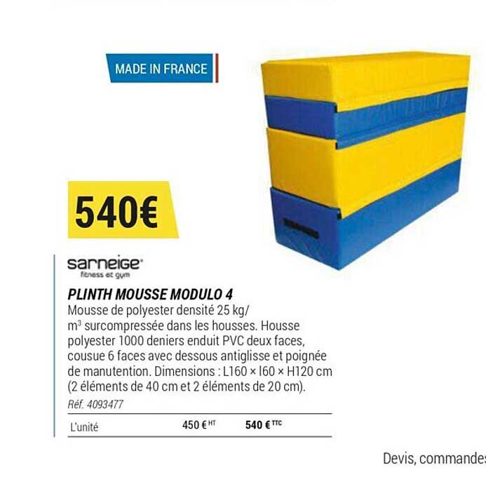 Plinth Mousse Modulo 4 Sarneige