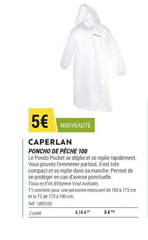 Poncho De Pêche 100 Caperlan