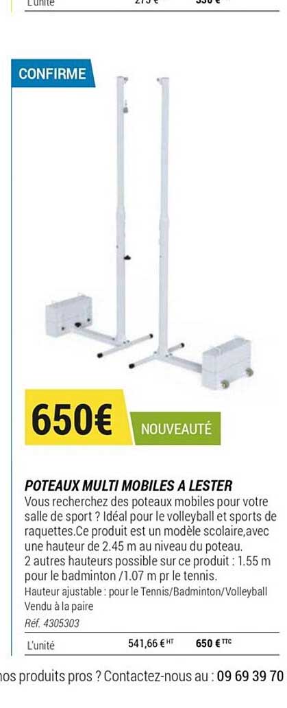 Poteaux Multi Mobiles A Lester