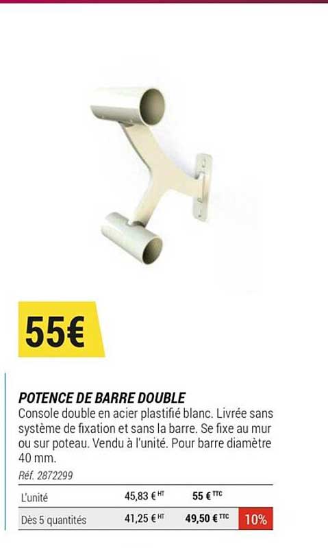 potence de barre double