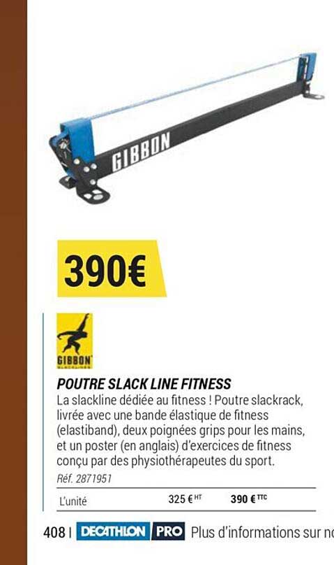 poutre slack line fitness gibbon