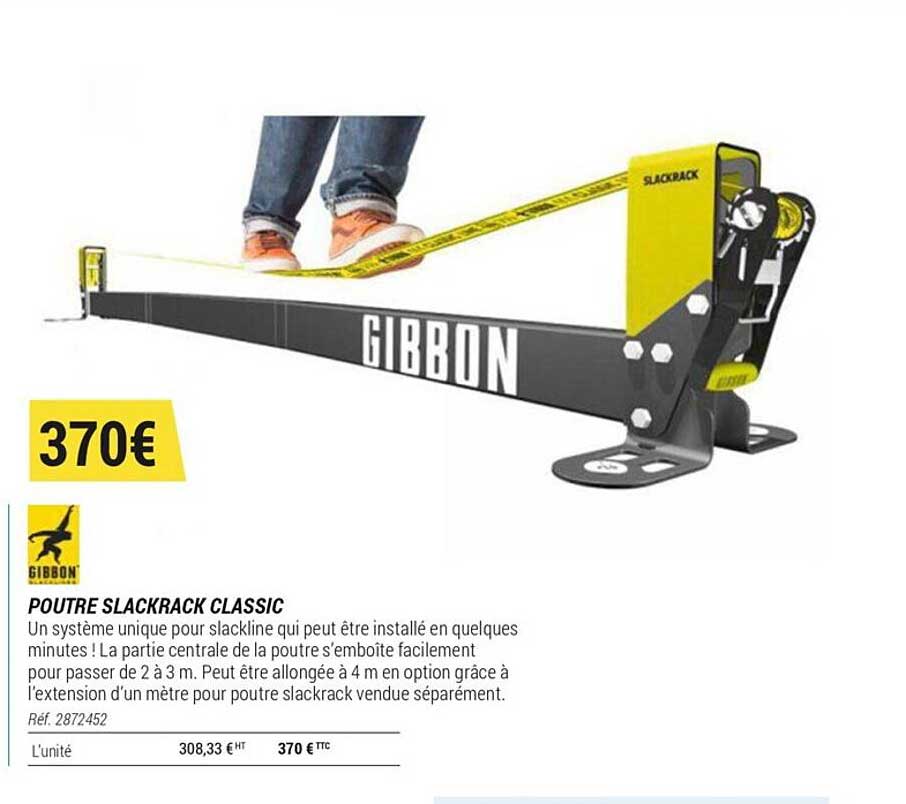 poutre slackrack classic gibbon