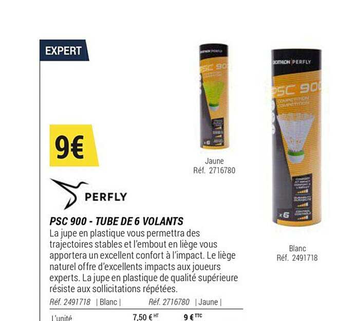psc 900 - tube de 6 volants perfly
