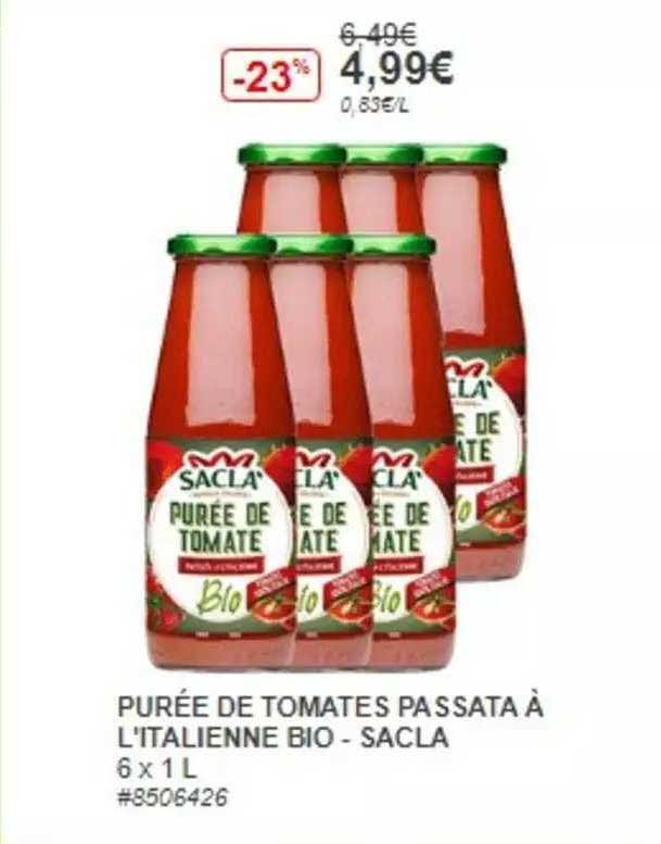 puree de tomates passata a l'italienne bio