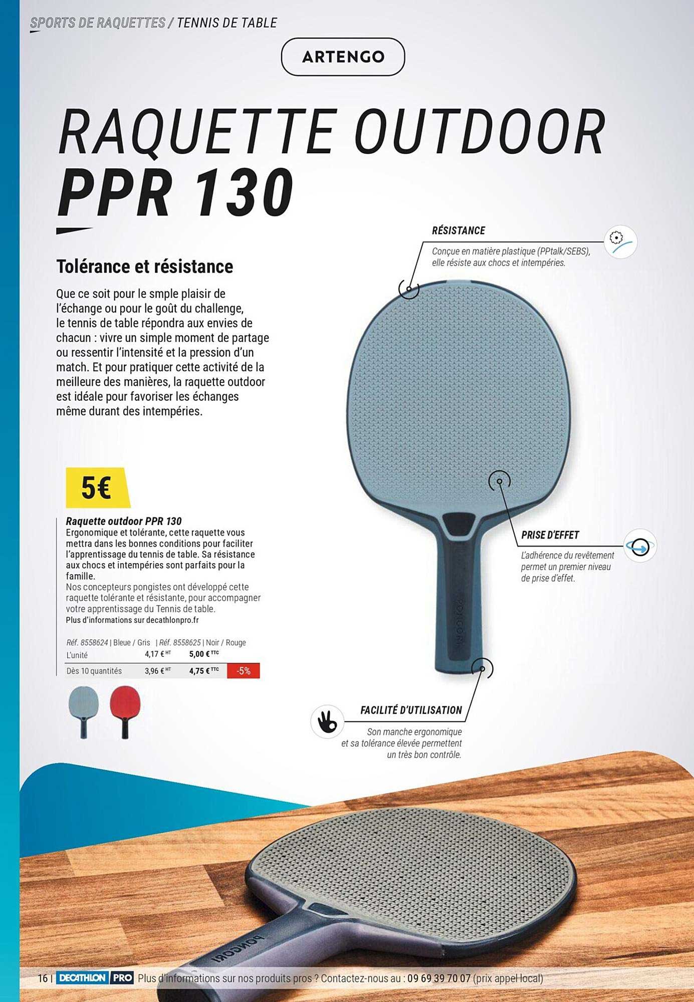 raquette outdoor ppr 130 artengo