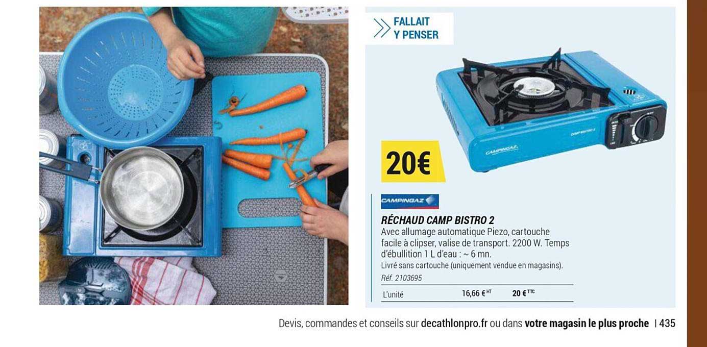 réchaud camp bistro 2 campingaz
