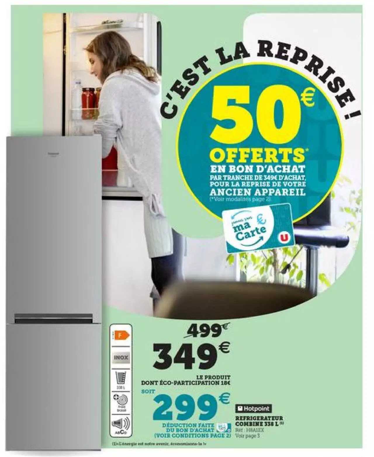Refrigérateur Combiné 338 L Hotpoint