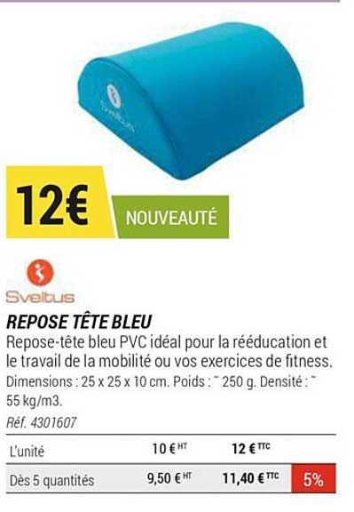 repose tête bleu sveltus