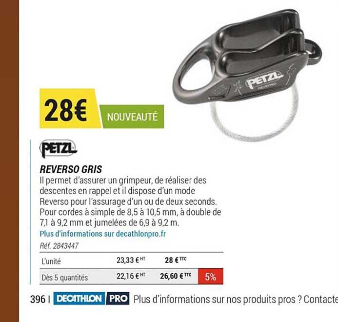 reverso gris  petzl