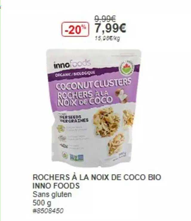 rochers a la noix de coco bio inno foods