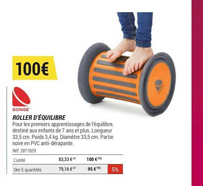roller d'équilibre gonge