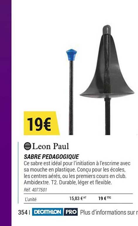 sabre pédagogique léon paul