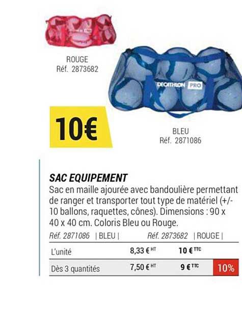 Sac équipement