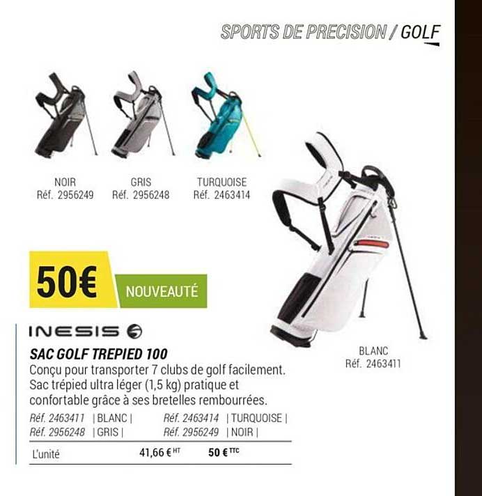sac golf trépied 100 inesis