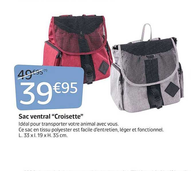 Sac ventral "Croisette"