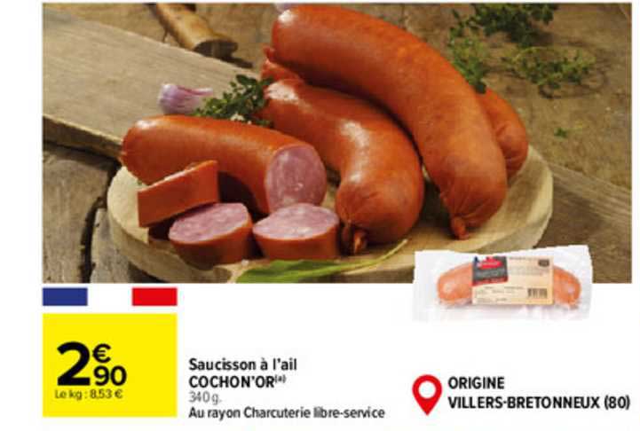 Saucisson à L'ail Cochon'or