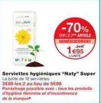 serviettes hygiéniques "naty" super
