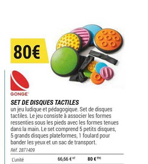 set de disques tactiles gonge